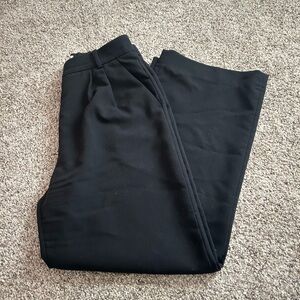 Black Abercrombie Sloane Tailored Wide Leg Pants